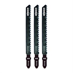 Пилки для эл. лобзика по дереву  74х3мм БИБЕР быстр..рез Т111С (3шт/уп)    85276