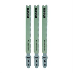 Пилки для эл. лобзика по металлу   67х1,4мм БИБЕР Т118А.(3шт/уп)    85277