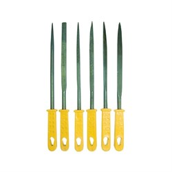 Набор надфилей 160мм БИБЕР с пластиковой ручкой Мастер (6шт/уп) 85315