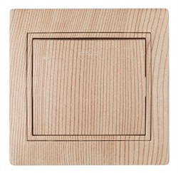 1-101-11 Intro Выключатель, 10А-250В, IP20, СУ, Plano, сосна  Б0053728