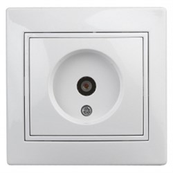 1-301-01 Intro Розетка TV одиночная, IP20, СУ, Plano, белый Под заказ Б0027617