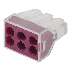 Клемма СМК, серия 106, 6 отверстий, 1.0-2.5мм2 (упак. 50 шт.) NO-222-20  Б0033394