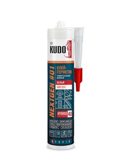 Клей-герметик  "КУДО" KBK4-52  универс.  шовный на основе гибридных полимеров белый, 280мл(12шт) ОСГ KBK-524