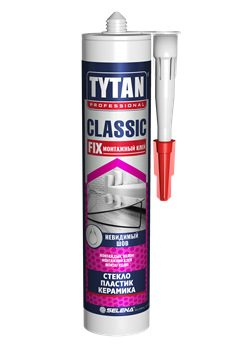 Клей монтажный "TYTAN" Classic Fix прозрачный картридж 310мл (12шт) 62949