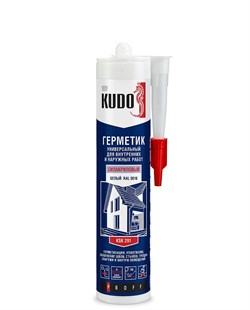 Герметик KUDO KSK-291 СилАкрил силиконовый универсальный белый 280мл KSK-291