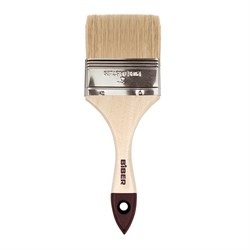 Кисть плоская   75мм нат. щетина с дер. ручкой БИБЕР Стандарт (12шт/уп)ЛКМ 31126 31126