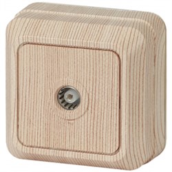 2-301-11 Intro Розетка TV одиночная, IP20, ОУ, Quadro, сосна Б0027660