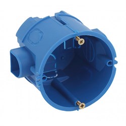 Коробка установочная КУТС 68х60мм для твердых стен саморез., стыковочные узлы синяя IP20 ЭРА Б0039187