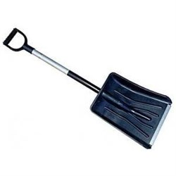 Лопата автомоб.365х280мм,с ручкой МЕТЕЛЬ-АВТО пластмассовая с оц.планкой ,ф32 с ал/ч *13350
