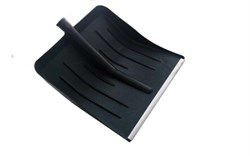 Лопата снеговая  410х400мм,ФИНСКАЯ пластмассовая с оц.планкой,ф32 без черенка 13072*