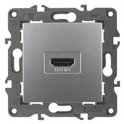 14-3114-03 ЭРА Розетка HDMI, IP20, Эра Elegance, алюминий Под заказ Б0034334