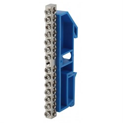 NO-222-88-1 Шина N "Ноль" на DIN-изол ШНИ-6х9-14 никелированная Д-Синий ЭРА Под заказ Б0044137