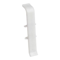 Соединитель для плинтуса 70мм "Деконика" Белый 001 (20шт/уп) Д-П70-С 001 БЕЛ