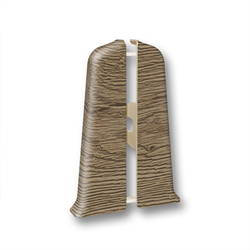 Торцевые (пара) для плинтуса 70мм "Деконика" Дуб рустик 211 (10шт/уп) Д-П70-Тп 211 ДУБ РСТ