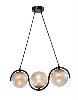 4073-203 Rivoli Подвес Apollo P3 Черный/медь 3хE14 40W (28) Б0047330