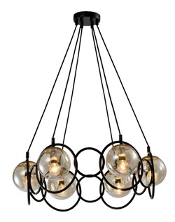 4074-206 Rivoli Подвес Ariadna P6 Черный/античное золото 6хE14 40W (10) Б0047334