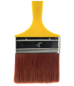 Кисть флейцевая  100мм иск.щетина с пластик.ручкой Суприм Аква 4 Бибер (12шт) 31206 31206=*