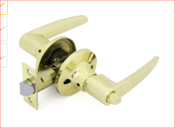 Защелка ZS-02 (894) PB BK золото с фиксатором нажимная  MOSBJ Р34