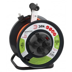 Удлинитель силовой RMx-4es-3x1.5-40m-IP44 на м. катушке c/з 4 гн 40м ПВС 3х1.5 ЭРА  Б0046851