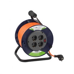 Удлинитель силовой RPx-4es-3x1.5-40m на п. катушке c/з 4 гн 40м ПВС 3х1.5 ЭРА  Б0046836