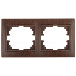 1-502-10 Intro Рамка на 2 поста гор., СУ, Plano, венге Б0030096