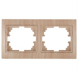 1-502-11 Intro Рамка на 2 поста гор., СУ, Plano, сосна Б0030097