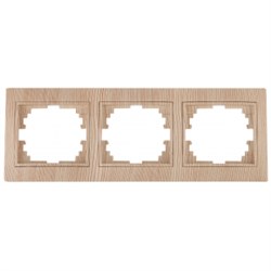 1-503-11 Intro Рамка на 3 поста гор., СУ, Plano, сосна Б0030101