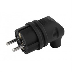 Вилка V9-B-IP44 ЭРА  каучуковая с/з 90град 16A IP44 черная Б0044542