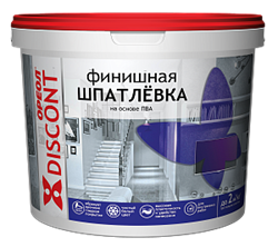 Шпатлевка для внутренних работ белая на основе ПВА ОРЕОЛ ДИСКОНТ 3кг 73994