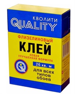 Клей обойный "Quality" флизелиновый 200г (36шт/уп) коробка 6387