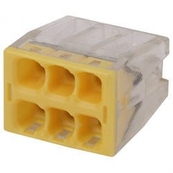 Клемма СМК, серия 206, 6 отверстия, 0,5-2,5 мм2 (упак. 50 шт.) NO-224-26  Б0043944