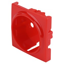 12-6301-23 ЭРА Накладка для розетки на 12-2101, 12-2102, 14-2101, 14-2102 сменная, красный Б0052668
