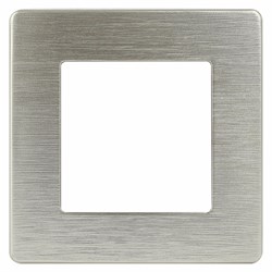 12-5101-04 ЭРА Рамка для розеток и выключателей на 1 пост, Сатин, шампань Б0052502