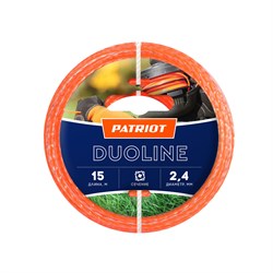 Леска Duoline D 2,4 мм L 15 м (скрученный квадрат, двухцветная, красная жила)  на пластиковой обойме 805401161