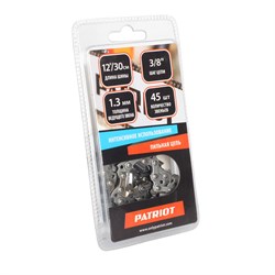 Цепь PATRIOT 91VS-45E, 3/8" 1.3мм 45 звеньев (блистер) 862381343
