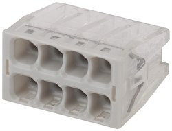 Клемма СМК, серия 208, 8 отверстия, 0,5-2,5 мм2 (упак. 50 шт.) NO-224-27  Б0043945