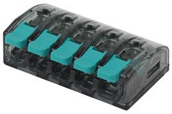 Клемма СМК, серия 415, 5 отверстия, 0,5-4 мм2 (упак.2 шт.) NO-224-51  Б0043969