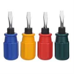 Отвертка SL   6,0х 38мм с мет. фиксатором, 4 цвета ЕРМАК 2 в 1, 651-975