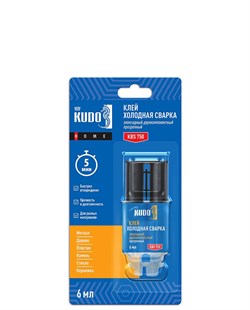 Клей эпоксидный двухкомпонентный прозрачный KUDO HOME, 6мл KBS-750
