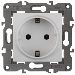 14-2101-01 ЭРА Розетка 2P+E Schuko, 16A-250В, IP20, Эра Elegance, белый  Под заказ Б0034264
