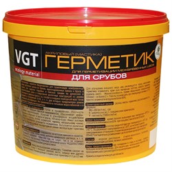 Герметик ВГТ для срубов акриловый белый 15кг  15618