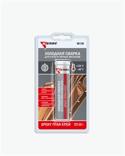 KR-120 Металлопластилин титанонаполненный (для стали и чер.мет.), 60г KR-120