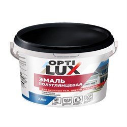 Эмаль Оптилюкс акриловая универс Полуглянцевая 2,6кг (4шт) 22476