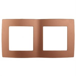 12-5002-14 ЭРА Рамка на 2 поста, Эра12, медь Б0019372