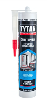 Герметик TYTAN Prof силиконовый санитарный бесцветный 280мл (12шт) 17998