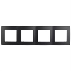 12-5004-05 ЭРА Рамка на 4 поста, Эра12, антрацит Б0014775