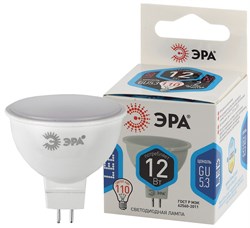 Лампа светодиодная  ЭРА LED smd MR16-12w-840-GU5.3 4000К Б0040888 - фото 81333