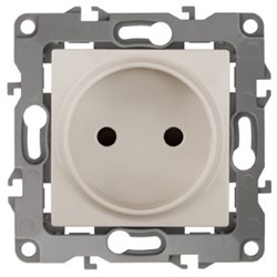 12-2105-02 ЭРА Розетка 2P,16А-250В,IP20,  Эра12,сл. кость (одноместная) Б0018255