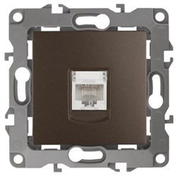 12-3107-13 ЭРА Розетка информационная RJ45, Эра12, бронза Б0019351