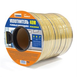 Уплотнитель для окон D 40mx14mmx12mm Черный 4WALLS  UBL040D2